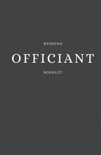 Wedding Officiant Booklet: Black Wedding Ceremony Journal for Pastors, Preachers, Ministers Speeches, Sermons & Notes by Winona May