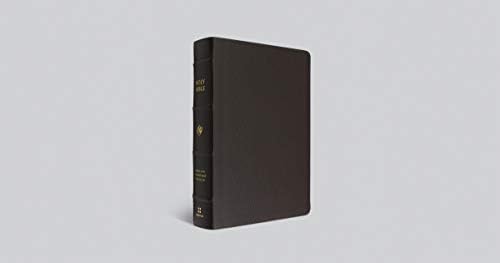 ESV Single Column Journaling Bible, Large Print (Buffalo Leather, Deep Brown): Holy Bible, English Standard Version by ESV Bibles