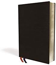 NASB, Thinline Bible, Giant Print, Bonded Leather, Black, Red Letter, 1995 Text, Comfort Print by Zondervan