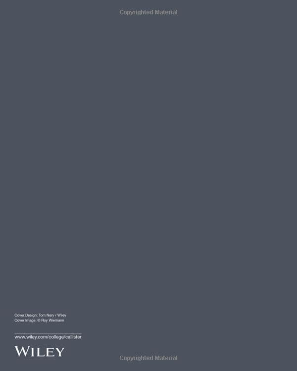 Materials Science and Engineering: An Introduction by William D. Callister Jr.