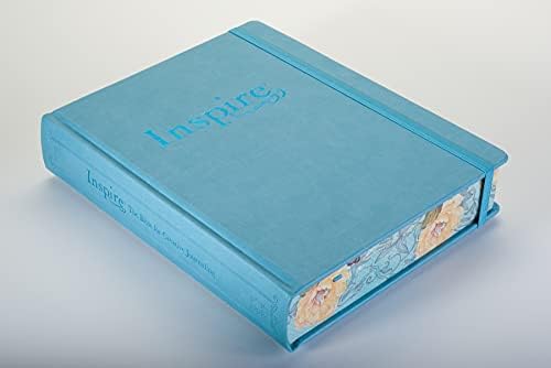 Inspire Bible Large Print NLT (Hardcover LeatherLike, Tranquil Blue): The Bible for Coloring & Creative Journaling by New Living Translation