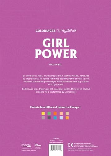 Coloriages mystères Disney - Girl Power by William Bal