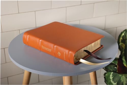 ESV, Thompson Chain-Reference Bible, Genuine Leather, Calfskin, Tan, Red Letter by Zondervan