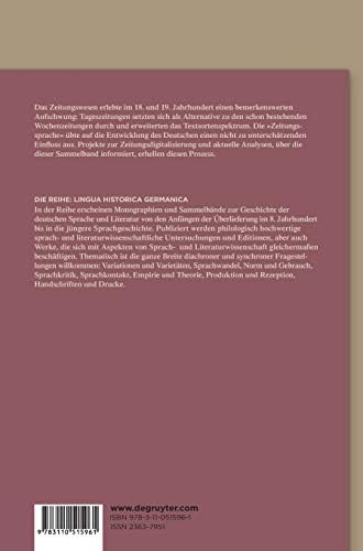 Die Zeitung als Medium in der neueren Sprachgeschichte: Korpora – Analyse – Wirkung (Lingua Historica Germanica, 15) (German Edition) by Oliver Pfefferkorn
