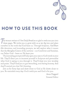 God Hears Her 40-Day Devotional Journal by Our Daily Bread Ministries