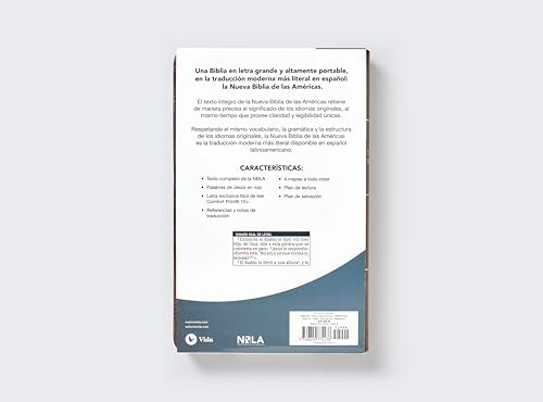 NBLA, Santa Biblia, Ultrafina, Letra grande, Leathersoft, Café, Palabras de Jesús en rojo (Spanish Edition) by NBLA-Nueva Biblia de Las Américas