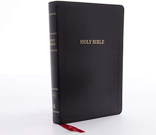 KJV Holy Bible: Giant Print with 53,000 Cross References, Deluxe Black Leathersoft, Red Letter, Comfort Print: King James Version by Thomas Nelson
