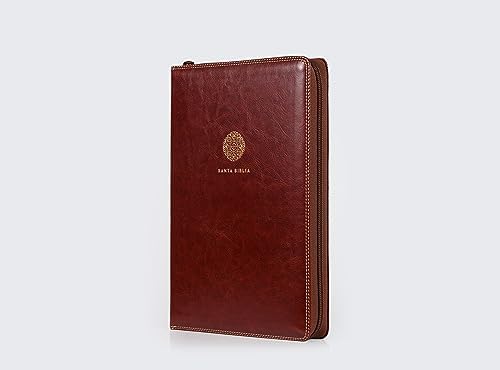 RVR60, Santa Biblia, Letra Supergigante, Leathersoft, Café, con Cierre, Comfort Print (Spanish Edition) by RVR 1960- Reina Valera 1960