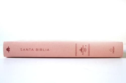 Biblia Reina Valera 1960 letra grande. Tapa Dura, Tela rosada con flores, tamaño manual / Bible RVR 1960. Handy Size, Large Print, Hardcover, Pink (Spanish Edition) by Reina Valera Revisada 1960
