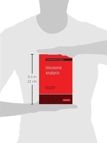 Discourse Analysis (Cambridge Textbooks in Linguistics) by Gillian Brown