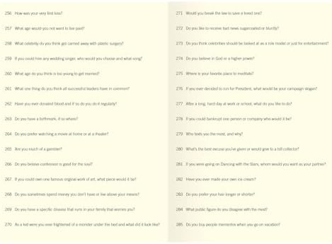 3000 Questions About Me by Piccadilly