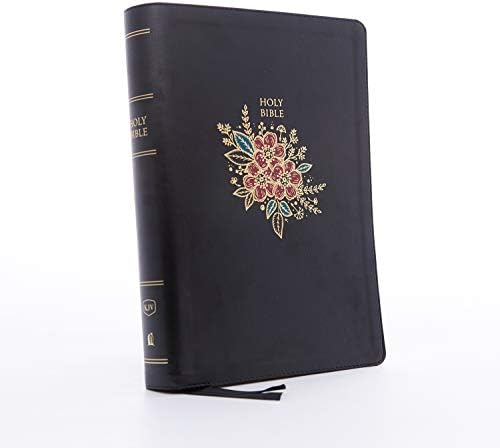 KJV Holy Bible: Super Giant Print with 43,000 Cross References, Deluxe Black Floral Leathersoft, Red Letter, Comfort Print: King James Version by Thomas Nelson