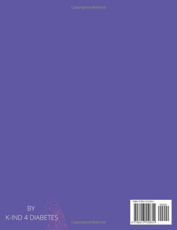 Glucose Log Book Large Print: Blood Pressure Log Look for Seniors & Women Simple Daily Blood Sugar Log to Record and Monitor Diabetes For 52 Weeks by K-ind 4Diabetes