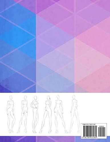 Fashion Sketchbook Figure Template: 430 Large Female Figure Template for Easily Sketching Your Fashion Design Styles and Building Your Portfolio by Lance Derrick