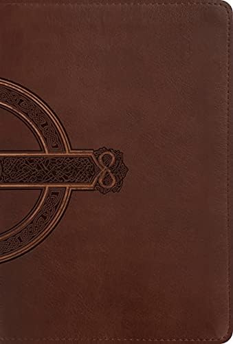 NLT Compact Giant Print Bible, Filament Enabled (LeatherLike, Mahogany Celtic Cross, Red Letter) by New Living Translation