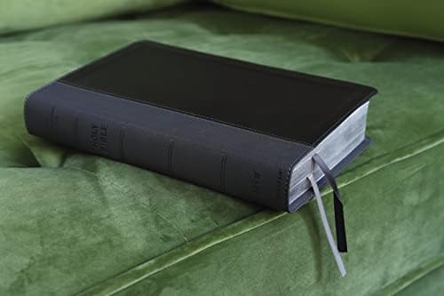 NIV, Personal Size Bible, Large Print, Leathersoft, Black, Red Letter, Thumb Indexed, Comfort Print by Zondervan