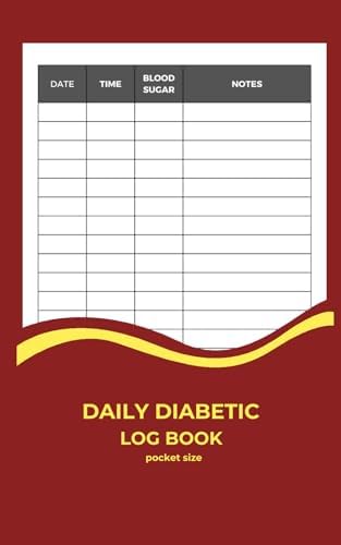 daily diabetic log book poket size: Blood Sugar Log Book | Daily Diabetic Glucose Tracker Journal Book | Blood Sugar, Diabetes, Monitoring Diary by Thomas Bloggs