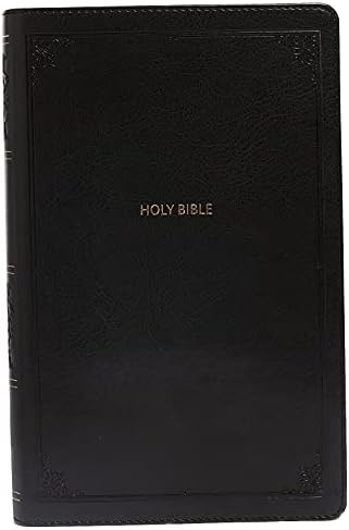 NKJV, End-of-Verse Reference Bible, Personal Size Large Print, Leathersoft, Black, Thumb Indexed, Red Letter, Comfort Print: Holy Bible, New King James Version by Thomas Nelson