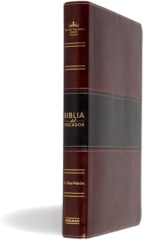 Reina Valera 1960 Biblia del Pescador, letra grande, caoba símil piel | RVR 1960 Fisher of Men Bible Hand size, Mahogany LeatherTouch (Spanish Edition) by Luis Ángel Díaz-Pabón