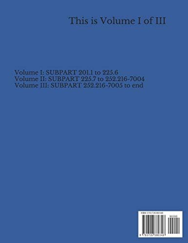Defense Federal Acquisition Regulation Supplement: Volume 1 by Department of Defense