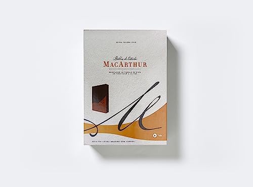 RVR60, Biblia de Estudio MacArthur, Letra grande, Leathersoft, Café, con Índice y Cierre (Spanish Edition) by John F. MacArthur