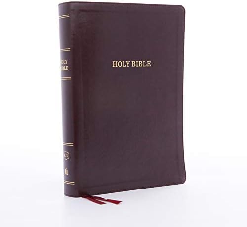 KJV Holy Bible: Super Giant Print with 43,000 Cross References, Deluxe Burgundy Leathersoft, Red Letter, Comfort Print (Thumb Indexed): King James Version by Thomas Nelson