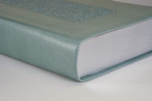 NLT Personal Size Giant Print Bible, Filament Enabled (LeatherLike, Floral Frame Teal, Indexed, Red Letter): Includes Free Access to the Filament ... Notes, Devotionals, Worship Music, and Video by New Living Translation