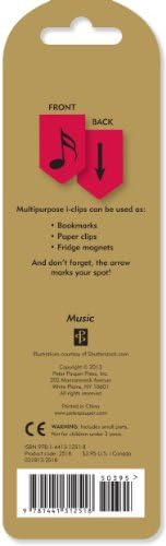 Music i-clips Magnetic Page Markers (Set of 8 Magnetic Bookmarks) (French Edition) by Peter Pauper Press Inc.