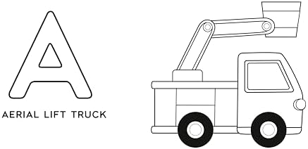 Construction Coloring Book for Kids: A to Z Coloring Fun with Mighty Trucks (Excavators, Dump Trucks, and more!) by Liv Wan