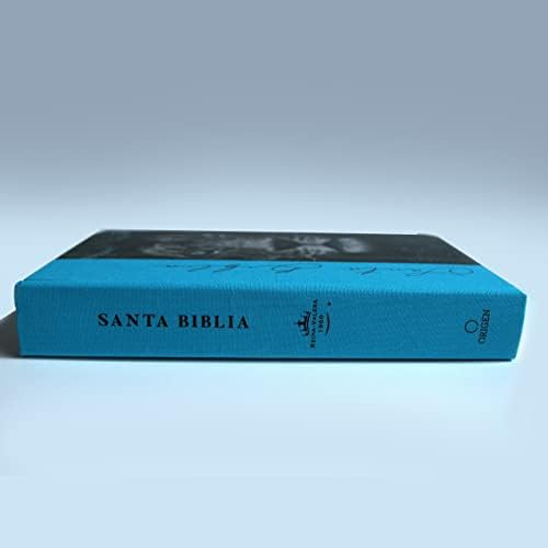 Biblia RVR 1960 letra grande, tamaño manual, tapa dura de tela León aguamarina / Spanish Bible RVR 1960 Handy Size Large Print Hardcover Cloth Lion Aquamarin (Spanish Edition) by Reina Valera Revisada 1960