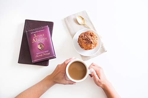 Jesus Always, Padded Hardcover, with Scripture References: Embracing Joy in His Presence (A 365-Day Devotional) by Sarah Young