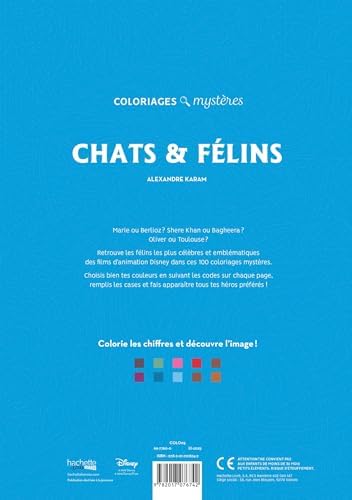 Coloriages mystères Disney - Chats et félins by Alexandre Karam