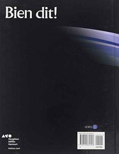 Student Edition Level 2 (Bien dit!) (French Edition) by Houghton Mifflin Harcourt