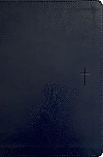 NLT Compact Giant Print Bible, Filament Enabled (LeatherLike, Navy Blue Cross, Red Letter) by New Living Translation
