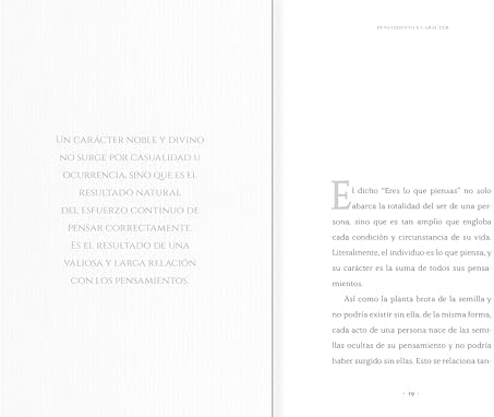 Como pienses será tu vida: El primer libro (de inspiración) de la historia (Spanish Edition) by James Allen