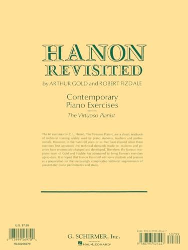 Hanon: The Virtuoso Pianist In Sixty Exercises For The Piano, Vol. 925, Complete (Schirmer's Library Of Musical Classics) by C. L. Hanon