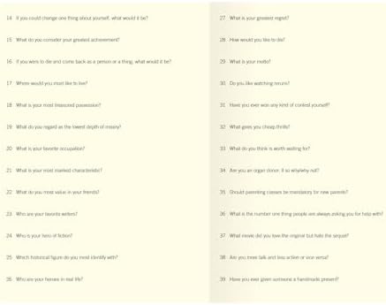 3000 Questions About Me by Piccadilly