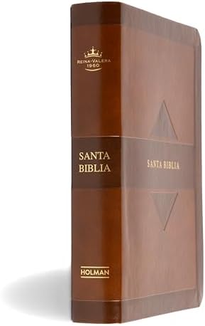 RVR 1960 Biblia letra grande tamaño manual edición tierra santa, café símil piel Mass Market: Santa Biblia (Spanish Edition) by B&H Español Editorial Staff