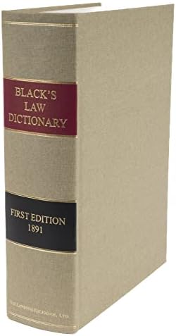 Black's Law Dictionary, 1st Edition by Henry C. Black