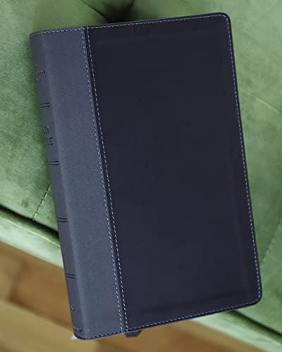 NIV, Personal Size Bible, Large Print, Leathersoft, Black, Red Letter, Thumb Indexed, Comfort Print by Zondervan