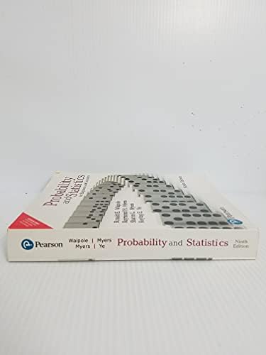 Probability and Statistics for Engineers and Scientists by Walpole Myers