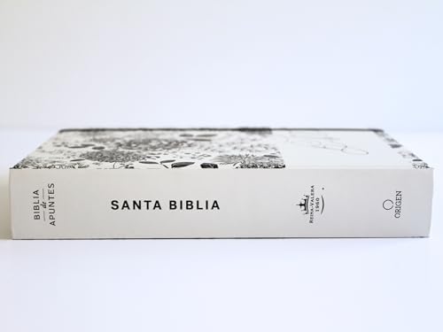 Biblia de Apuntes RVR 1960 Tapa dura, Blanco y negro con flores (Edición cantos pintados) / Spanish Journalling Bible RVR 1960 HC Black and White with Flowers (Spanish Edition) by Reina Valera Revisada 1960