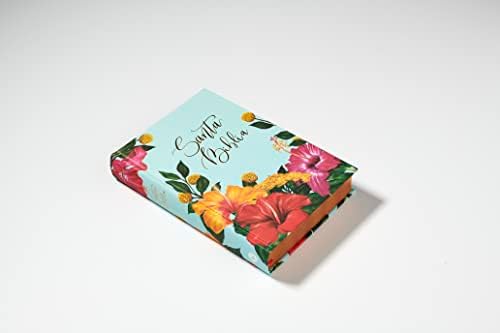RVR60, Santa Biblia, Edición Artística, Tapa Dura/Tela, Floral, Arte con bordes dorados, Palabras de Jesús en Rojo, Comfort Print (Spanish Edition) by Vida
