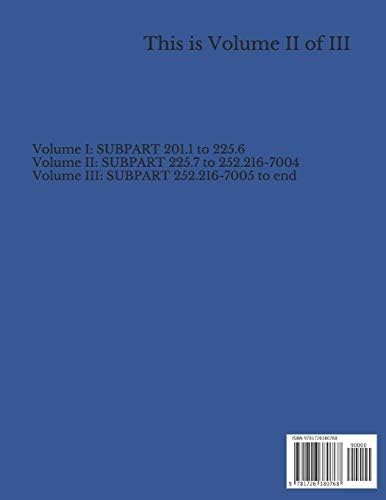 Defense Federal Acquisition Regulation Supplement: Volume 2 by Department of Defense