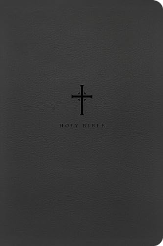 NLT Large Print Premium Value Thinline Bible, Filament Enabled (LeatherLike, Black Cross) by New Living Translation