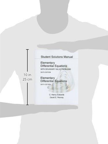 Student Solutions Manual for Elementary Differential Equations with Boundary Value Problems by C. Edwards
