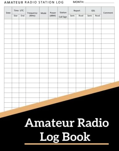 Amateur Radio Log Book: Logbook For Amateur Radio Operator - Ham Radio Record Book - amateur radio journal - HAM Radio Operators Log - Ham Radio Log Sheet. by PNMAS OPERATOR LOG