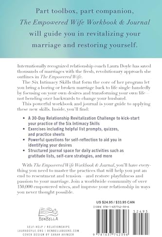 The Empowered Wife Workbook and Journal: A Guided Journey to Transforming Your Marriage With the Six Intimacy Skills by Laura Doyle