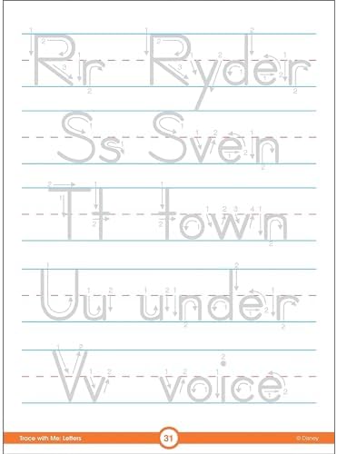 Disney Learning Frozen 2 Trace With Me Letters Tracing Books for Kids Ages 3-5, Preschool Upper- and Lowercase Letter Tracing Wipe Clean Workbook, Dry Erase Handwriting Practice Book for Kids, Pre K + by Disney Learning