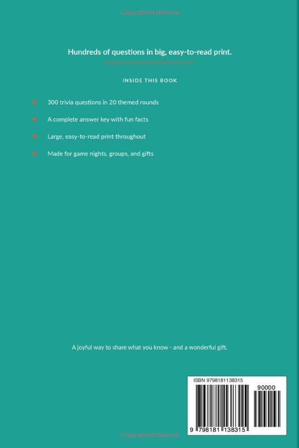 US Presidents Trivia Book for Adults and Seniors, Volume 1: Large Print American History Quiz Collection with Fun Facts, Memory Challenges, and Engaging Questions by Luxore Publishing